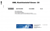 Private label Koelvloeistof -30 20 Ltr.